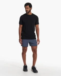 Banks Short 5" | Azure Linen Texture -TrendSphere V366AZL SP19 M ECOMM FULL 2059