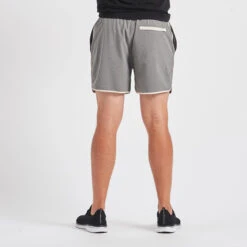 Banks Short 5" | Grey Linen Texture 10 Banks Short 5" | Grey Linen Texture -TrendSphere V366GRL 3