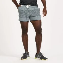 Banks Short 5" | Steel Blue Linen Texture Stripe -TrendSphere V366SPT 1 a6e63522 8317 4b61 8b21 facfab043f17