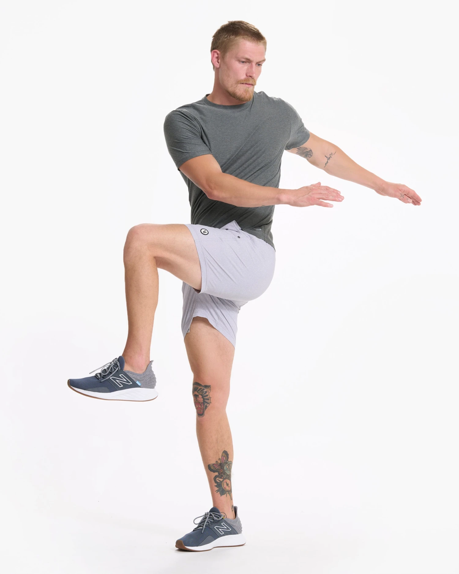 Kore Short 5" | Platinum Dashed Lines 7 Kore Short 5" | Platinum Dashed Lines - Image 5