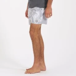 Cape Short | Light Grey Vintage Leaf 9 Cape Short | Light Grey Vintage Leaf -TrendSphere V369GVL 2