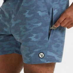 Cape Short | Indigo Watercolor Camo -TrendSphere V369IWC 5