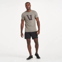 V1 Logo Tee | Cocoa 9 V1 Logo Tee | Cocoa -TrendSphere V374BLK 2911