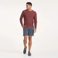 Long-Sleeve Strato Tech Tee | Cedar Heather -TrendSphere V382AZR 0410