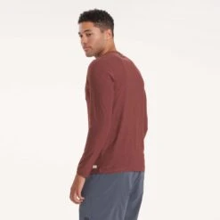 Long-Sleeve Strato Tech Tee | Cedar Heather -TrendSphere V382AZR 0473