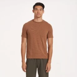 Linear Tech Tee | Rum -TrendSphere V384DOR 1468