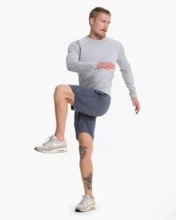 Austin Sweatshort | Azure Heather -TrendSphere V389HAZ 2432