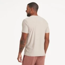 Strato Tech Tee | Oyster Heather -TrendSphere V418HTE 1081