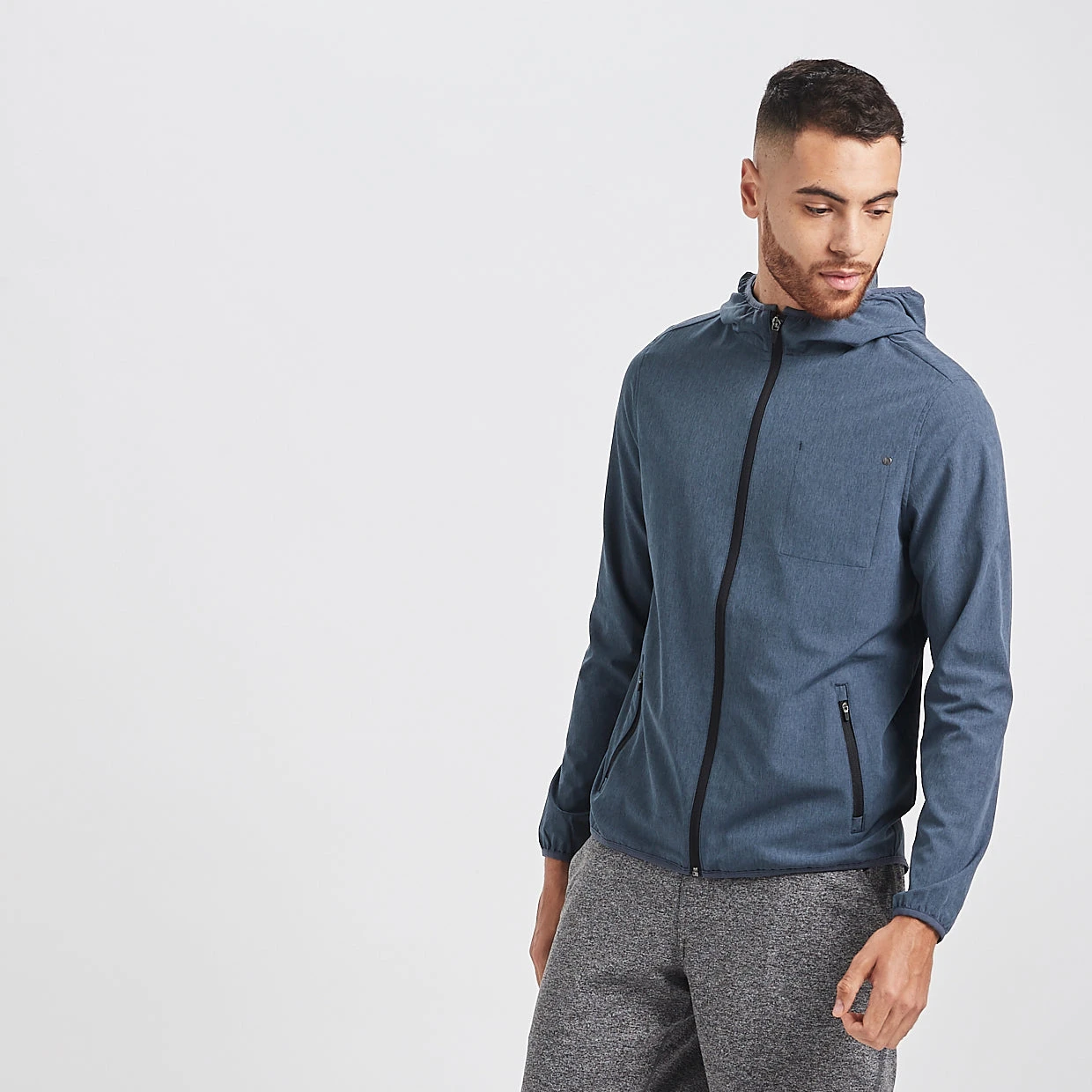 Outdoor Trainer Shell | Azure Linen Texture 4 Outdoor Trainer Shell | Azure Linen Texture - Image 2