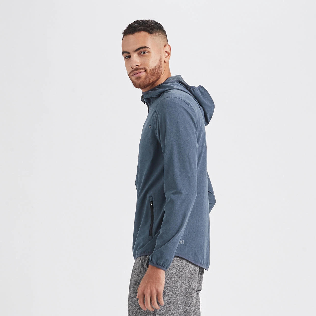 Outdoor Trainer Shell | Azure Linen Texture 5 Outdoor Trainer Shell | Azure Linen Texture - Image 3