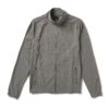 Venture Track Jacket | Grey Linen Texture -TrendSphere V536GRL
