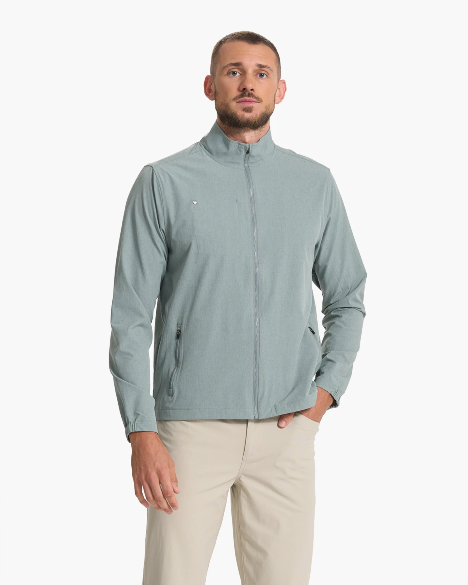 Venture Track Jacket | Stormy Linen Texture 4 Venture Track Jacket | Stormy Linen Texture - Image 2