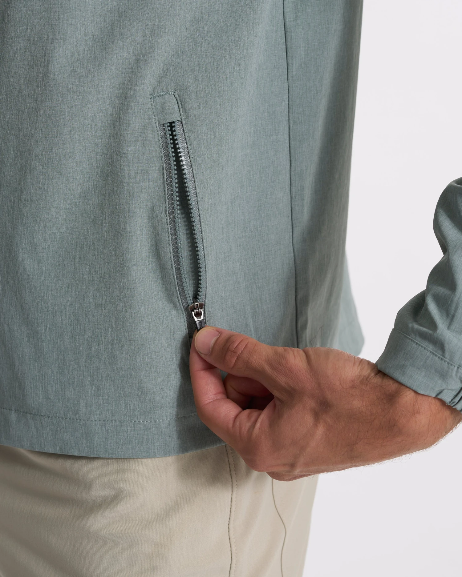 Venture Track Jacket | Stormy Linen Texture 7 Venture Track Jacket | Stormy Linen Texture - Image 5