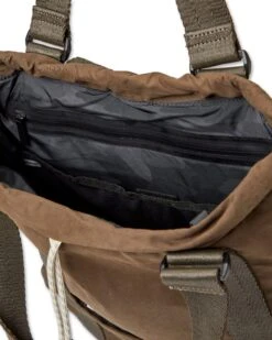 V1 Convertible Tote Bag | Army -TrendSphere V8028ARM FA23 UNISEX ECOMM bags FLAT LAY 2