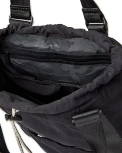 V1 Convertible Tote | Black -TrendSphere V8028BLK FA23 UNISEX ECOMM bags FLAT LAY 1