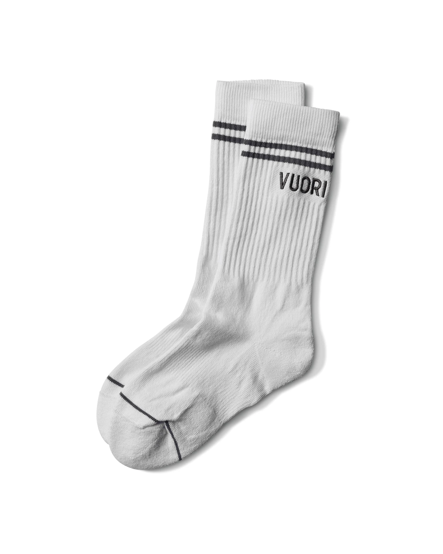 Vuori Crew Sock | White 3 Vuori Crew Sock | White