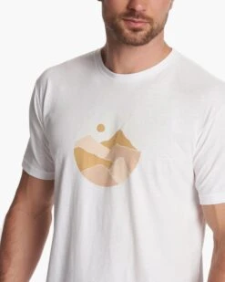 Landscapes Tee | White 9 Landscapes Tee | White -TrendSphere V9009WHT FA23 M ECOMM printables DETAIL 5