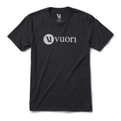 V1 Vuori Wordmark Logo Tee | Black