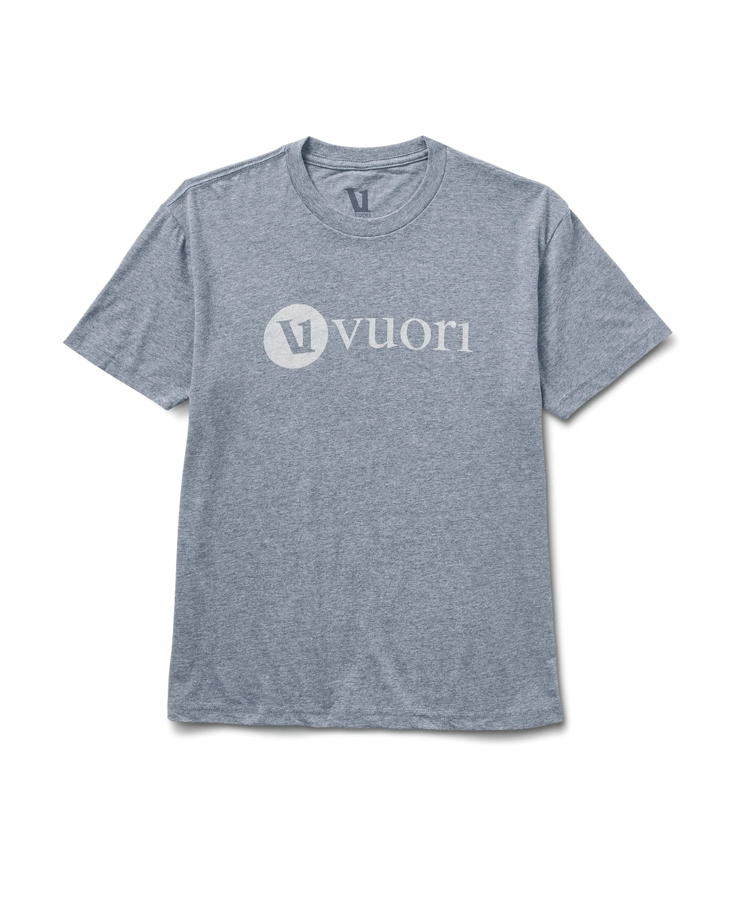 V1 Vuori Wordmark Logo Tee | Heather Grey Salt 3 V1 Vuori Wordmark Logo Tee | Heather Grey Salt