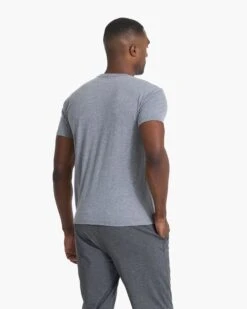 V1 Vuori Wordmark Logo Tee | Heather Grey Salt 9 V1 Vuori Wordmark Logo Tee | Heather Grey Salt -TrendSphere V901HSL 01066