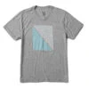 Diagonal Waves Tee | Heather Grey -TrendSphere V942HTG update