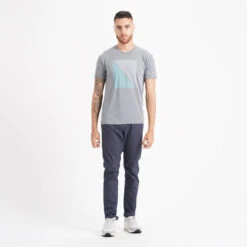 Diagonal Waves Tee | Heather Grey -TrendSphere V942HTG 2 update