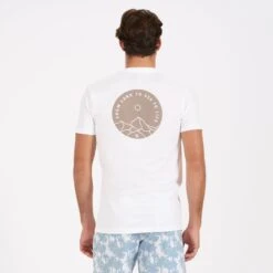 Land To Sea Tee | White -TrendSphere V952WHT 2