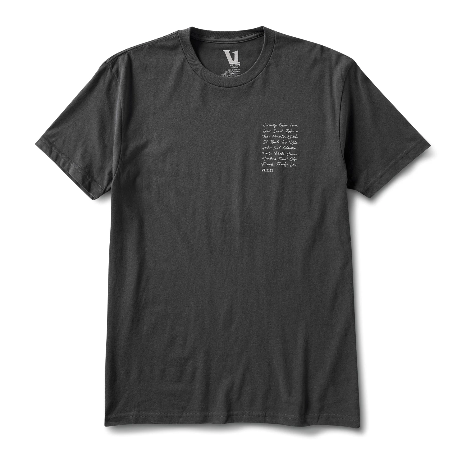 Mantra Tee | Charcoal 3 Mantra Tee | Charcoal
