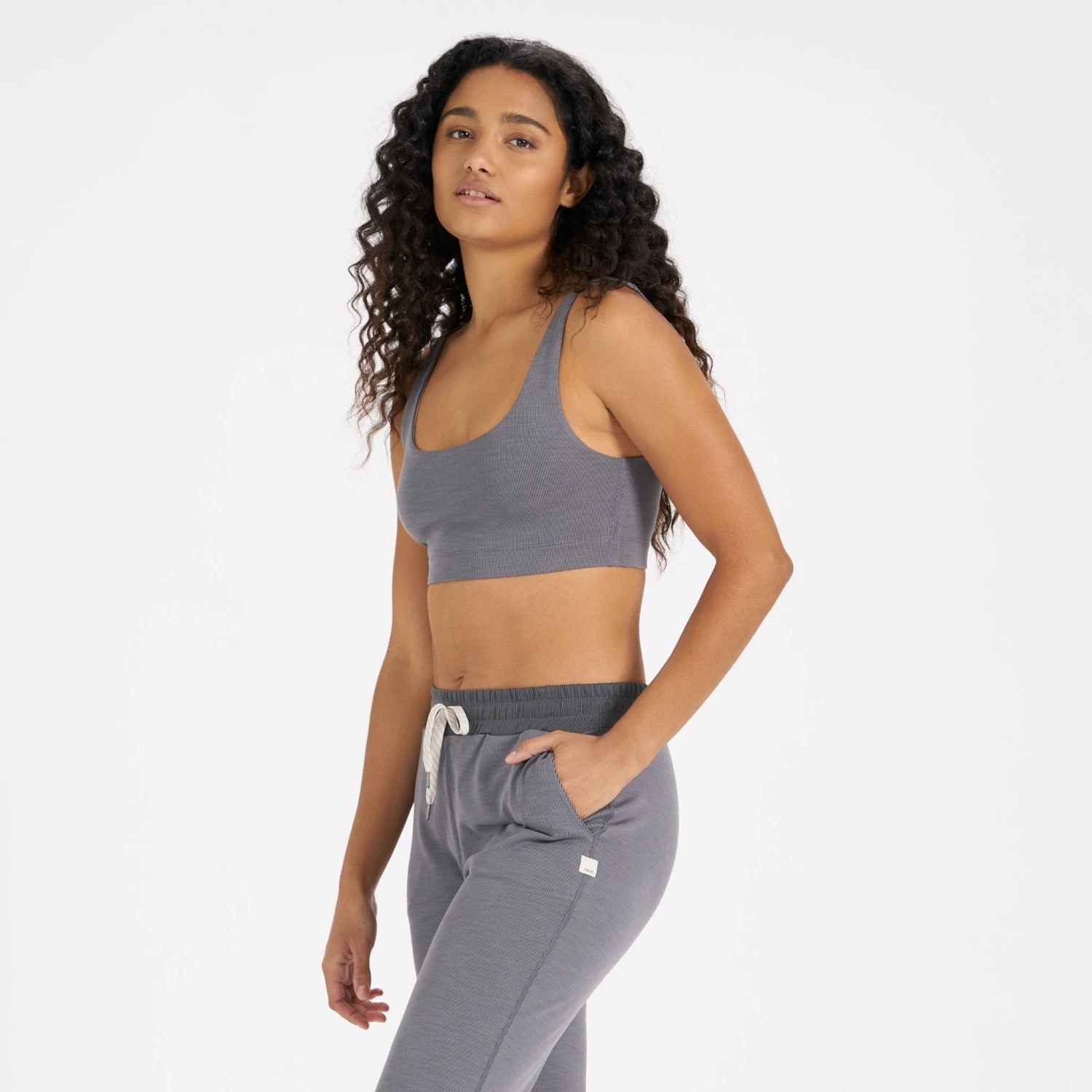 Lux Rib Daily Bra | Heather Grey 4 Lux Rib Daily Bra | Heather Grey - Image 2