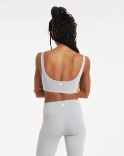 Lux Rib Daily Bra | Pale Grey Heather -TrendSphere VW1002PHG 00501