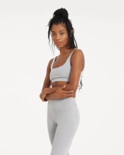 Lux Rib Daily Bra | Pale Grey Heather -TrendSphere VW1002PHG 00530