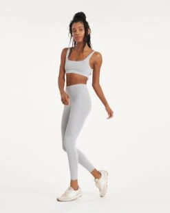 Lux Rib Daily Bra | Pale Grey Heather -TrendSphere VW1002PHG 3209 FULL