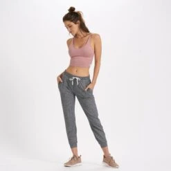 Halo Performance Crop | Burnt Clay Heather -TrendSphere VW1005BCH 4