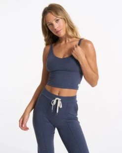 Halo Performance Crop | Azure Heather 11 Halo Performance Crop | Azure Heather -TrendSphere VW1005HAZ SP23 W ECOMM TOPS DETAIL 00717 1x1 7336d9d1 58a1 4125 90a5 7fbfb1bb4702