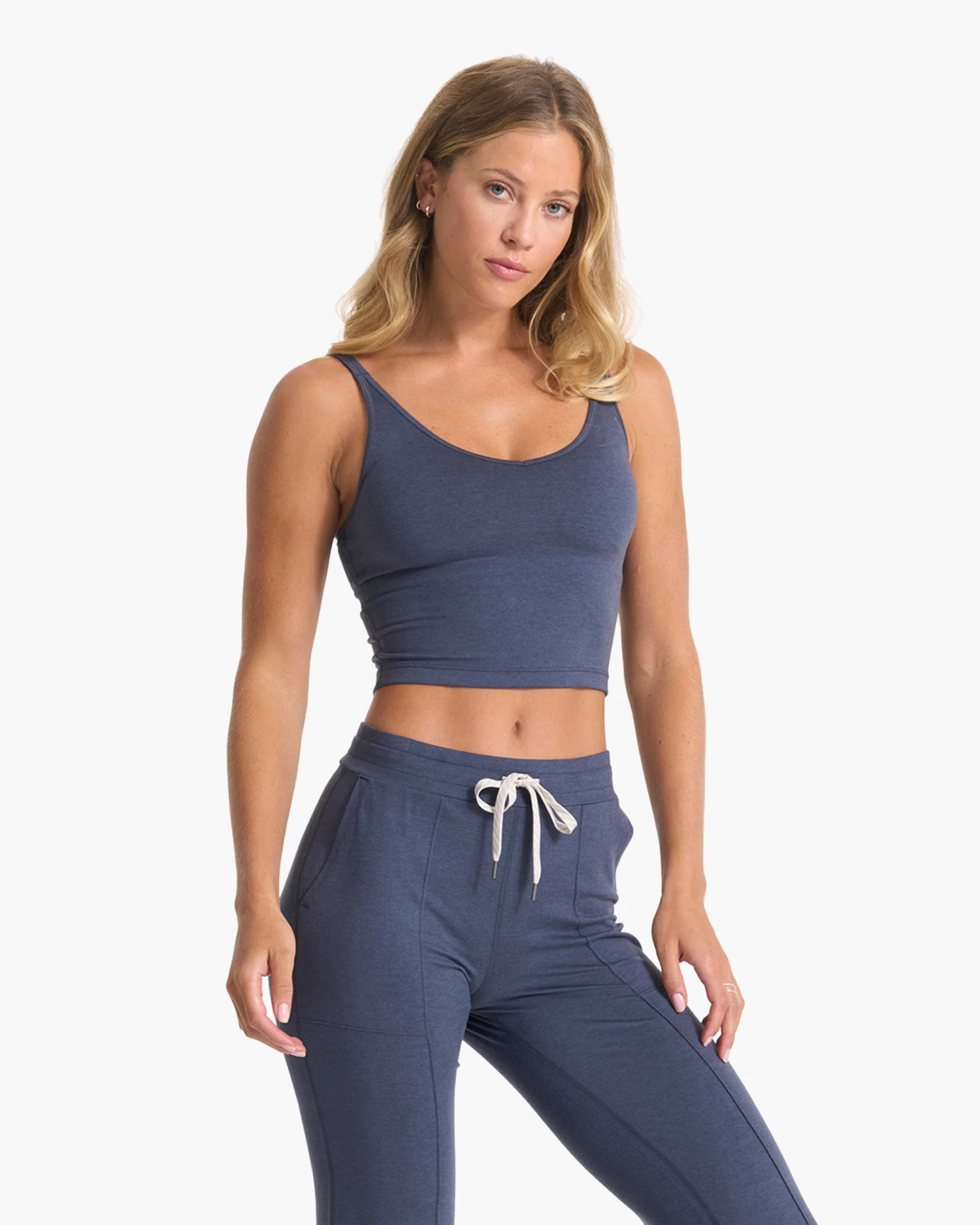 Halo Performance Crop | Azure Heather 3 Halo Performance Crop | Azure Heather