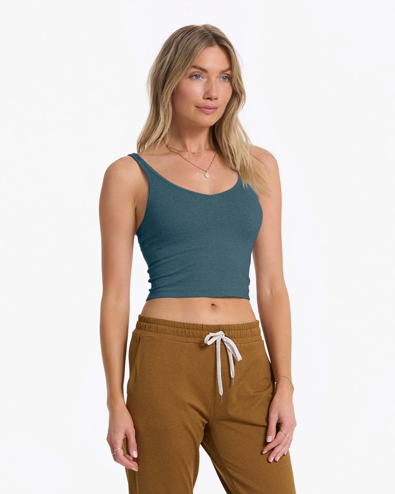 Halo Performance Crop | Stone Heather 4 Halo Performance Crop | Stone Heather - Image 2
