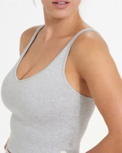 Halo Performance Crop | Pale Grey Heather 10 Halo Performance Crop | Pale Grey Heather -TrendSphere VW1005PHG 9477