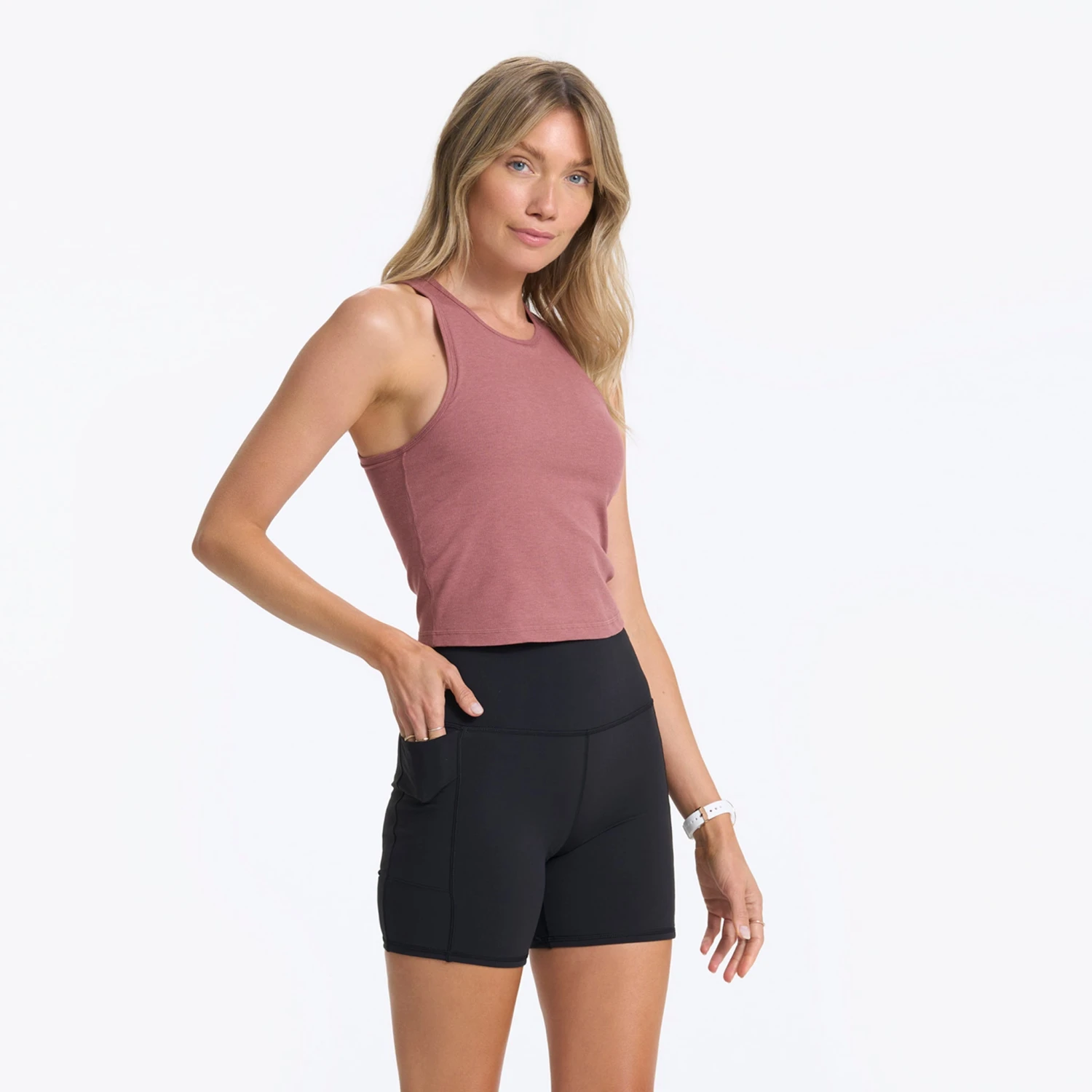 Pose Plyo Tank | Rosewood Heather 3 Pose Plyo Tank | Rosewood Heather