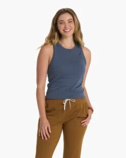 Sunrise High Neck Tank | Azure