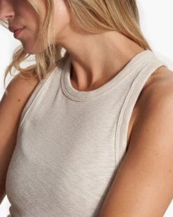 Sunrise High Neck Tank | Dune 11 Sunrise High Neck Tank | Dune -TrendSphere VW1012DUN FA23 M ECOMM TOPS DETAIL 4