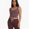 Sunrise Crop Tank | Chestnut -TrendSphere VW1013CHN 3929