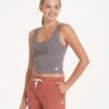 Sunrise Crop Tank | Smoke -TrendSphere VW1013SMK 2153