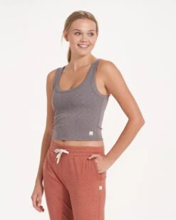 Sunrise Crop Tank | Smoke