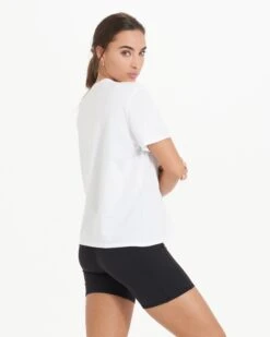 Feather Tee | White 9 Feather Tee | White -TrendSphere VW1015WHT 7978