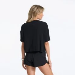 Cove Tee | Black -TrendSphere VW1017BLK 0938 TOP