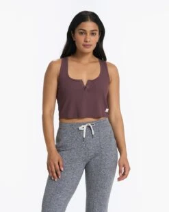 Cove Crop Tank | Chestnut 10 Cove Crop Tank | Chestnut -TrendSphere VW1019CHN 0635