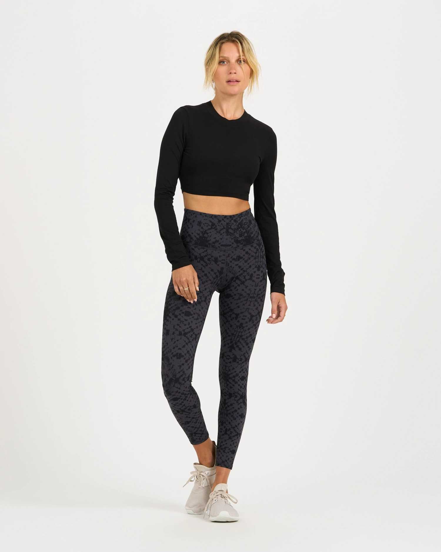 Long-Sleeve Lux Crop Tee | Black 5 Long-Sleeve Lux Crop Tee | Black - Image 3