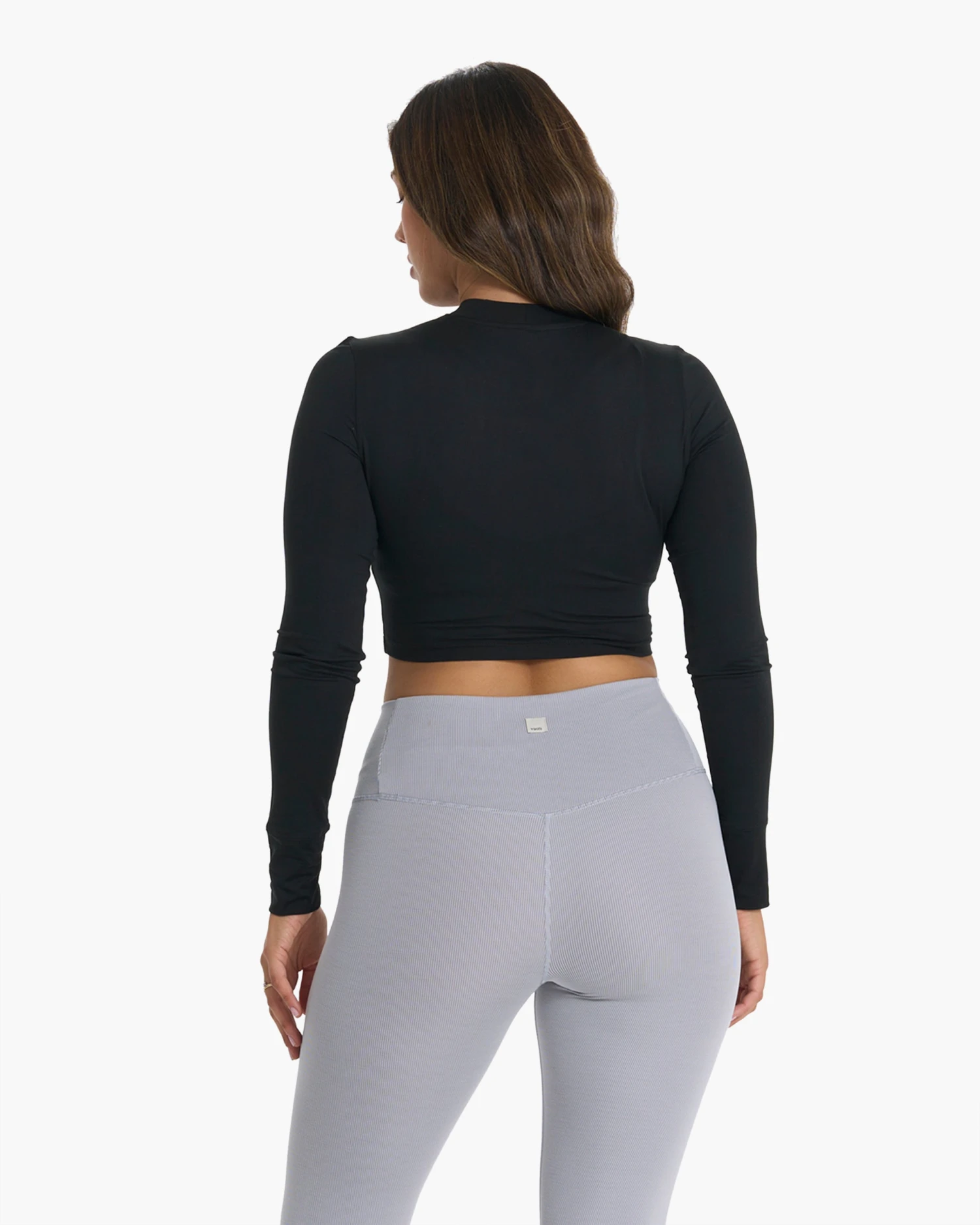 Long-Sleeve Lux Crop Tee | Black 10 Long-Sleeve Lux Crop Tee | Black - Image 8