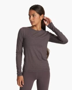 Long Sleeve Lux Crew | Plum Heather -TrendSphere VW1038HPU FA23 W ECOMM TOPS FRONT ALT TOPS 4