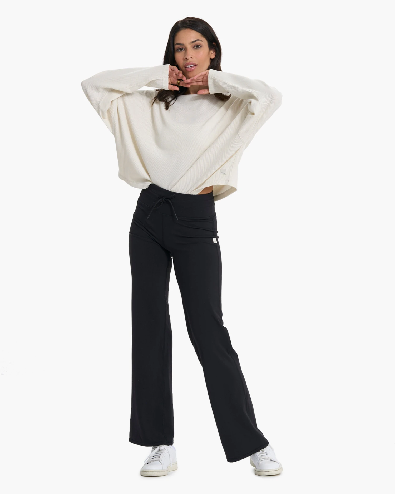 Slouchy Waffle Crew | Natural 7 Slouchy Waffle Crew | Natural - Image 5